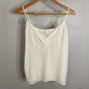 Socialite cami with lace v-neck